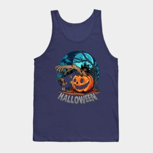 Helloween pumpkin Tank Top